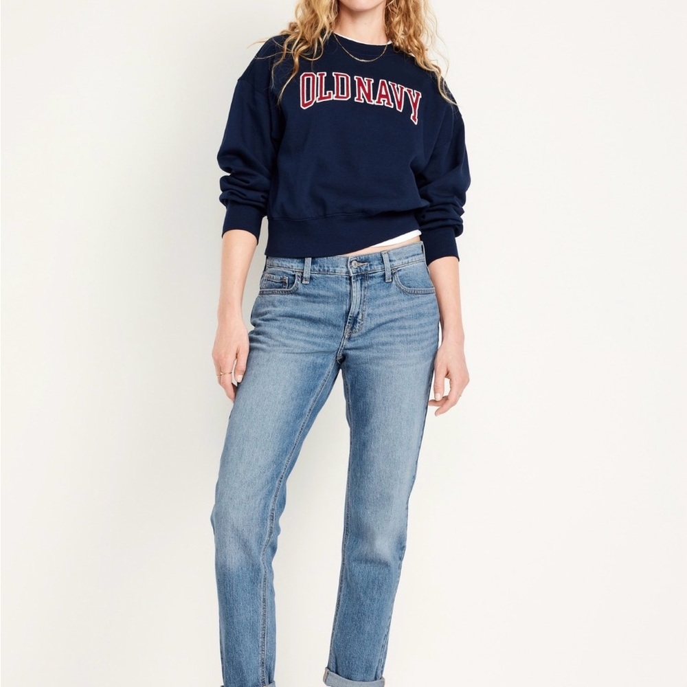 Old Navy Women's mid rise wow boyfriend straight jeans